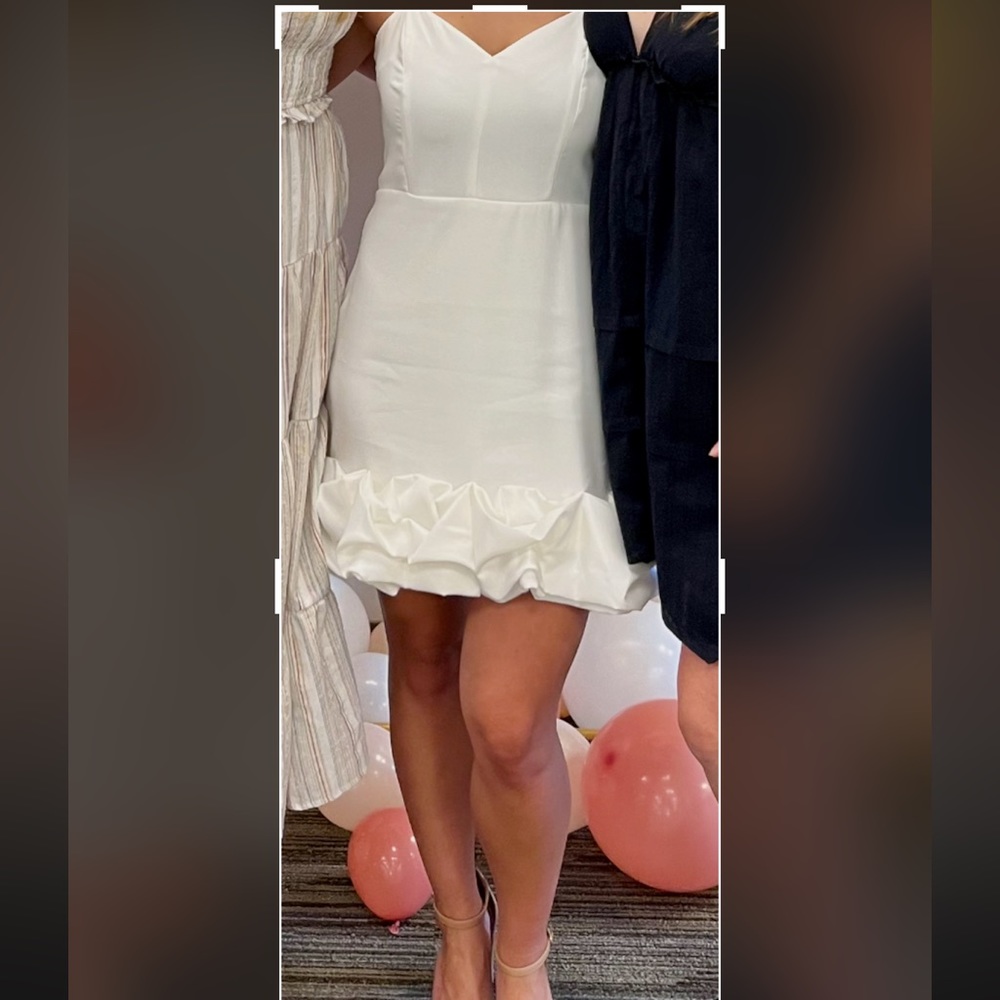 Strapless White Dress